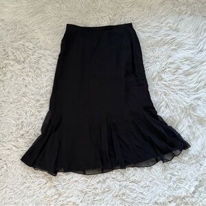 Chic Black Midi Skirt for Women